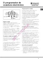 Предварительный просмотр 57 страницы Hotpoint Ariston f 63 C.1 IX/HA Operation Instruction Manual