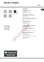 Предварительный просмотр 25 страницы Hotpoint Ariston F 76 C.2 IX/HA Operating Instructions Manual