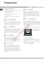 Предварительный просмотр 30 страницы Hotpoint Ariston F 76 C.2 IX/HA Operating Instructions Manual