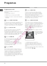 Предварительный просмотр 42 страницы Hotpoint Ariston F 76 C.2 IX/HA Operating Instructions Manual