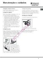 Предварительный просмотр 59 страницы Hotpoint Ariston F 76 C.2 IX/HA Operating Instructions Manual