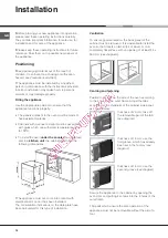 Предварительный просмотр 14 страницы Hotpoint Ariston F 83.1 /HA Operating Instructions Manual