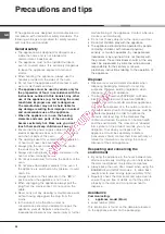 Предварительный просмотр 22 страницы Hotpoint Ariston F 83.1 /HA Operating Instructions Manual