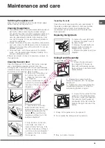 Предварительный просмотр 23 страницы Hotpoint Ariston F 83.1 /HA Operating Instructions Manual