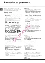 Предварительный просмотр 44 страницы Hotpoint Ariston F 83.1 /HA Operating Instructions Manual