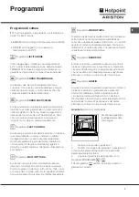 Предварительный просмотр 7 страницы Hotpoint Ariston F 86.1 IX/HA Operating Instructions Manual