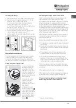 Предварительный просмотр 15 страницы Hotpoint Ariston F 86.1 IX/HA Operating Instructions Manual