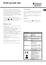 Предварительный просмотр 17 страницы Hotpoint Ariston F 86.1 IX/HA Operating Instructions Manual