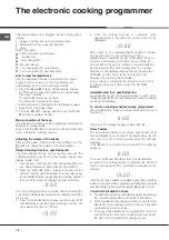 Предварительный просмотр 18 страницы Hotpoint Ariston F 86.1 IX/HA Operating Instructions Manual