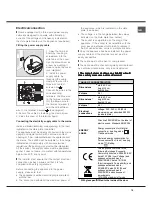 Предварительный просмотр 15 страницы Hotpoint Ariston F 89 GP.1 IX/HA Operating Instructions Manual