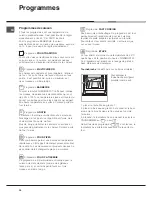 Предварительный просмотр 30 страницы Hotpoint Ariston F 89 GP.1 IX/HA Operating Instructions Manual