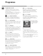 Предварительный просмотр 42 страницы Hotpoint Ariston F 89 GP.1 IX/HA Operating Instructions Manual