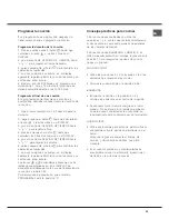 Предварительный просмотр 43 страницы Hotpoint Ariston F 89 GP.1 IX/HA Operating Instructions Manual