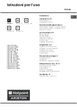 Hotpoint Ariston F48 1012.1 C.1 /HA Operating Instructions Manual preview