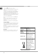 Preview for 20 page of Hotpoint Ariston F48 1012.1 C.1 /HA Operating Instructions Manual