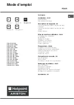 Preview for 29 page of Hotpoint Ariston F48 1012.1 C.1 /HA Operating Instructions Manual