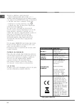 Preview for 62 page of Hotpoint Ariston F48 1012.1 C.1 /HA Operating Instructions Manual