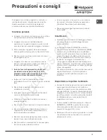 Предварительный просмотр 11 страницы Hotpoint Ariston F48 1012 C.1 IX/HA Instruction Manual