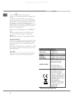 Предварительный просмотр 20 страницы Hotpoint Ariston F48 1012 C.1 IX/HA Instruction Manual