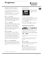 Предварительный просмотр 49 страницы Hotpoint Ariston F48 1012 C.1 IX/HA Instruction Manual