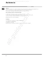 Предварительный просмотр 56 страницы Hotpoint Ariston F48 1012 C.1 IX/HA Instruction Manual