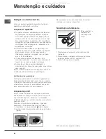 Предварительный просмотр 68 страницы Hotpoint Ariston F48 1012 C.1 IX/HA Instruction Manual