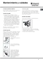 Предварительный просмотр 41 страницы Hotpoint Ariston FB 21 A.2 IX/HA Operating Instructions Manual