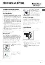 Предварительный просмотр 71 страницы Hotpoint Ariston FB 21 A.2 IX/HA Operating Instructions Manual