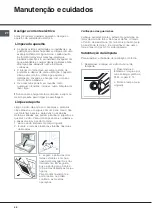 Preview for 46 page of Hotpoint Ariston FB 51 A.1 IX/HA Operating Instructions Manual