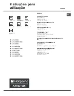 Предварительный просмотр 11 страницы Hotpoint Ariston FB 52 AC.1/HA Operating Instructions Manual