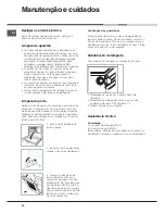 Предварительный просмотр 20 страницы Hotpoint Ariston FB 52 AC.1/HA Operating Instructions Manual