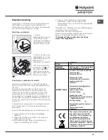 Предварительный просмотр 53 страницы Hotpoint Ariston FB 52 AC.1/HA Operating Instructions Manual