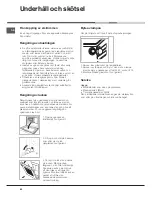 Предварительный просмотр 60 страницы Hotpoint Ariston FB 52 AC.1/HA Operating Instructions Manual