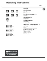 Предварительный просмотр 61 страницы Hotpoint Ariston FB 52 AC.1/HA Operating Instructions Manual