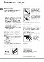 Предварительный просмотр 32 страницы Hotpoint Ariston FB G /HA Operating Instructions Manual