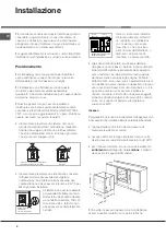 Предварительный просмотр 2 страницы Hotpoint Ariston FB G IX/HA Operating Instructions Manual