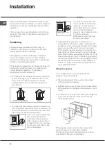 Предварительный просмотр 14 страницы Hotpoint Ariston FB G IX/HA Operating Instructions Manual