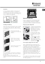 Предварительный просмотр 15 страницы Hotpoint Ariston FB G IX/HA Operating Instructions Manual