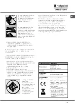 Предварительный просмотр 39 страницы Hotpoint Ariston FB G IX/HA Operating Instructions Manual