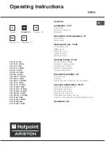 Предварительный просмотр 15 страницы Hotpoint Ariston FC 101 GP.1 IX/HA Operating Instructions Manual