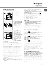 Предварительный просмотр 27 страницы Hotpoint Ariston FC 101 GP.1 IX/HA Operating Instructions Manual