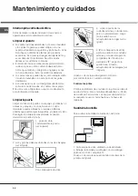 Предварительный просмотр 54 страницы Hotpoint Ariston FC 101 GP.1 IX/HA Operating Instructions Manual