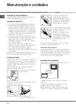 Предварительный просмотр 68 страницы Hotpoint Ariston FC 101 GP.1 IX/HA Operating Instructions Manual