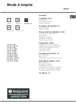 Preview for 29 page of Hotpoint Ariston FC 101 P.1 IX/HA Operating Instructions Manual