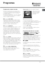 Preview for 63 page of Hotpoint Ariston FC 101 P.1 IX/HA Operating Instructions Manual