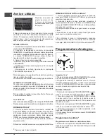 Предварительный просмотр 16 страницы Hotpoint Ariston FD 61.1 /HA S Operating Instructions Manual