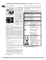 Предварительный просмотр 50 страницы Hotpoint Ariston FD 61.1 /HA S Operating Instructions Manual