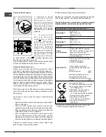 Предварительный просмотр 74 страницы Hotpoint Ariston FD 61.1 /HA S Operating Instructions Manual