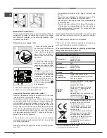 Предварительный просмотр 22 страницы Hotpoint Ariston FD 83.1 /HA S Operating Instructions Manual