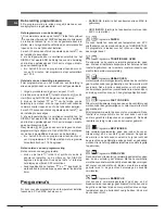 Предварительный просмотр 64 страницы Hotpoint Ariston FD 83.1 /HA S Operating Instructions Manual